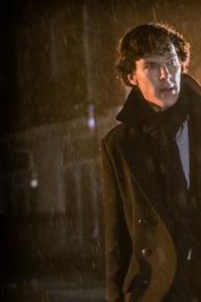 Modern twist: In the TV series <i>Sherlock</i>, starring Benedict Cumberbatch, text messages float across the dark corners of the screen.
