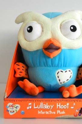 Recalled ....  Lullaby Hoot Interactive Plush Toy.