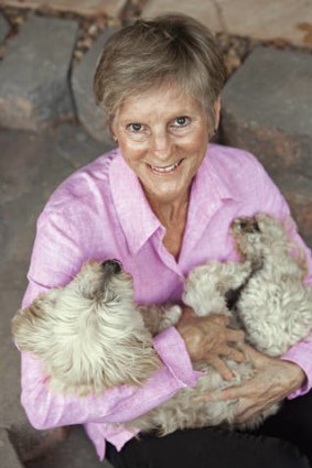 No surprises … humanitarian worker Paula Thomson and dog Ernie.