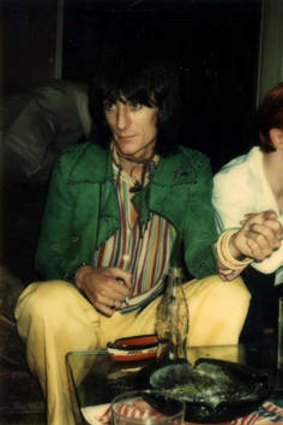 In good company: Ron Wood and David Bowie circa 1975.
