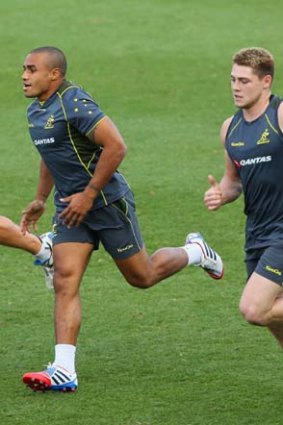 On the outer?: Wallabies halfback Will Genia.