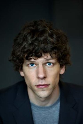 Actor Jesse Eisenberg stars with Wasikowska  in <em>The Double</em>.