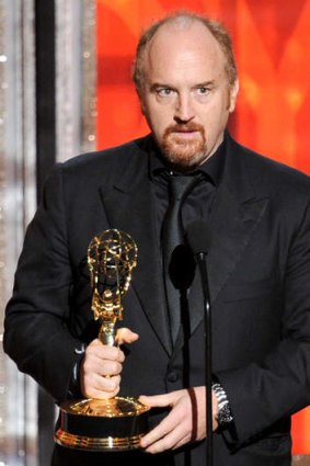 Louis C.K. – here accepting the Emmy award for his comedy series, <i>Louie</i>, was unsure what to expect on his first Australian tour.