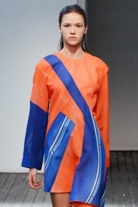 Palette to parade: Sydney's Dion Lee expressed appreciation of the work of Jeffrey Smart at New York Fashion Week.