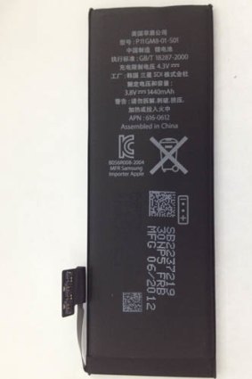 A picture Sonny posted of an iPhone 5 battery before the phone's launch. The battery and specifications listed on it turned out to be true.