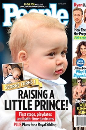 Prince George as he appears on the cover of People magazine.