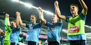 Sydney FC rob Perth Glory of home A-League final with 4-0 romp