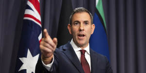 Treasurer Dr Jim Chalmers during a press conference at Parliament House in Canberra on Tuesday 11 October 2022. fedpol Photo:Alex Ellinghausen