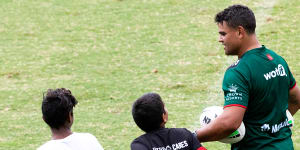 The two outback kids who made Latrell Mitchell smile