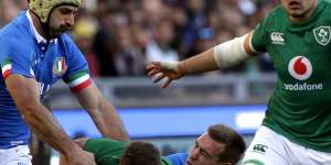 Fightback:Italy led at half-time before Sean Cronin's Ireland found their mojo to keep their campaign alive.