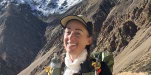 Endurance athlete Samantha Gash,who raised funds for charity by walking 1600 kilometres across Nepal in 50 days. 