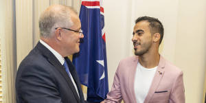 Hakeem al-Araibi inspires Canberra soccer clubs to back refugees