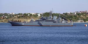 The Novocherkassk of the Russian Black Sea Fleet seen in Sevastopol. 