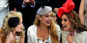 Celebrity judges of fashions on the field have included (from left) Georgia May Jagger,Jerry Hall and Rebecca Judd,pictured at the 2010 Melbourne Cup.