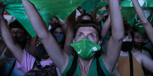 Women hold vigil as Argentina votes on historic abortion bill