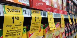 Prices are starting to fall across a range of goods in a sign inflation is easing faster than expected.