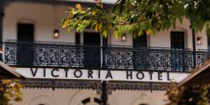 The historic Victoria Hotel was built in 1868.