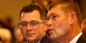 Daniel Andrews provides cover for James Packer’s Crown Resorts.