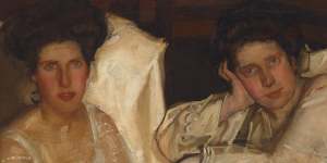 A satisfying retrospective:Hugh Ramsay’s Two girls in white (1904),also known as The Sisters.