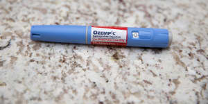 Ozempic is delivered in a patented pen-like device that lets users set their dosage.