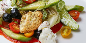 The summer salad is a riff on panzanella.