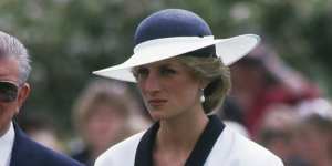 Princess Diana (1961 - 1997) at Flemington race course in Melbourne,Australia,5th November 1985. She is wearing a suit by Bruce Oldfield and a hat by Frederick Fox. (Photo by Jayne Fincher/Princess Diana Archive/Getty Images) Princess Diana (1961 - 1997) at Flemington race course in Melbourne,Australia,5th November 1985. She is wearing a suit by Bruce Oldfield and a hat by Frederick Fox. (Photo by Jayne Fincher/Princess Diana Archive/Getty Images)