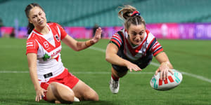 Revitalised Roosters hand Dragons their biggest ever NRLW defeat