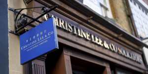 The office of Christine Lee’s law firm in London’s Soho district.