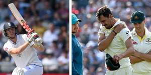 Brutal Zak Crawley century pummels Australia into submission,while Mitchell Starc forced from the field holding his left shoulder after diving.