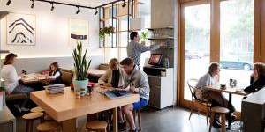 The interior of Bluff Town cafe in Sandringham. 