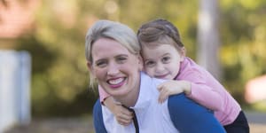 Kate Jones and daughter Grace Cronin in 2018. 