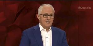 It was vintage Malcolm Turnbull on Q&A as Tony Jones bowed out