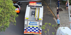 Police hunt for two men after ex-bikie shot in Kirribilli