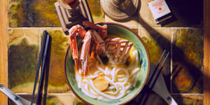 Rosheen Kaul’s crab butter noodles.