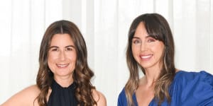 Phoebe Simmonds,left,and Kate Casey,founders of The Memo,a curated retail destination for parents.