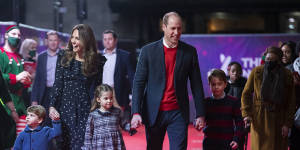 The Cambridges step out in December last year.