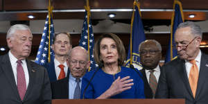 In a press conference after the failed meeting,House Speaker Nancy Pelosi said she prayed for the President.