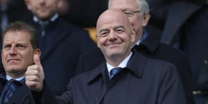 Gianni Infantino attended an English Championship match between Millwall and Norwich at the weekend.