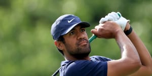 Finau grabs first-round Memorial lead