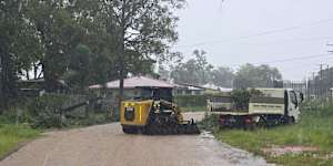 Tropical Cyclone Narelle swept over the Cape York Peninsula,narrowly missing populated communities.