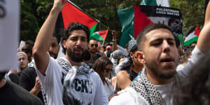 Thousands join Sydney rally in support of Palestinians