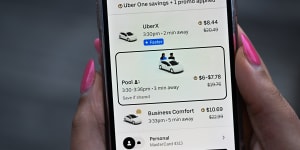 Passengers can choose the UberPool option for a discounted rate.