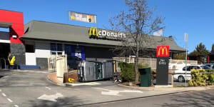 Car rolls over at Belconnen McDonald's