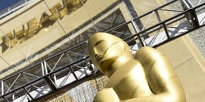 The Dolby Theatre in LA is already being prepped for Monday’s 94th annual Academy Awards. 