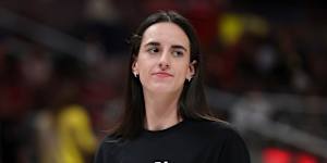 WNBA star Caitlin Clark at league’s All Star game.