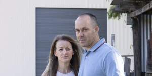 Orchard Hills residents Christine and Jason Vella,whose land is being acquired by Sydney Metro.