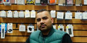 Phone repair store owner Sandeep Josan.