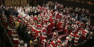 The unelected members of the House of Lords technically have the power to block legislation.
