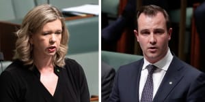 Tasmanian MP Bridget Archer and South Australian MP James Stevens.