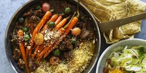 Serve this lamb tagine with cous cous and a seasonal fennel and orange salad.